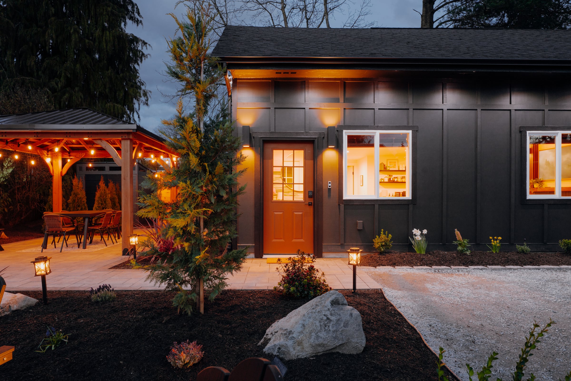 Timber & Tide at twilight