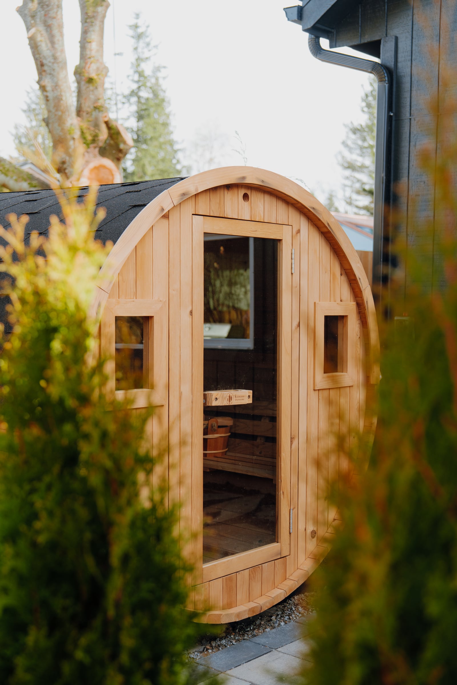 Private sauna in the trees